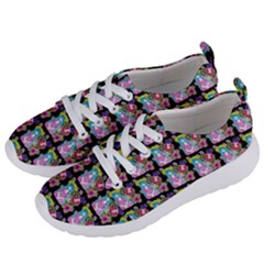 Blue Haired Girl Pattern Black Women s Lightweight Sports Shoes by snowwhitegirl