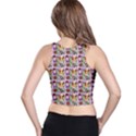 Purple Glasses Girl Pattern Lilac Racer Back Crop Top View2