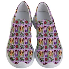 Purple Glasses Girl Pattern Lilac Women s Lightweight Slip Ons by snowwhitegirl