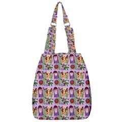 Purple Glasses Girl Pattern Lilac Center Zip Backpack by snowwhitegirl