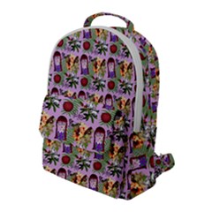 Purple Glasses Girl Pattern Lilac Flap Pocket Backpack (large) by snowwhitegirl