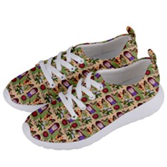 Purple Glasses Girl Pattern Peach Women s Lightweight Sports Shoes by snowwhitegirl