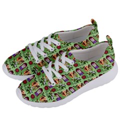 Purple Glasses Girl Pattern Green Women s Lightweight Sports Shoes by snowwhitegirl