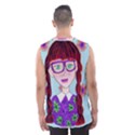 Purple Glasses Girl Wall Men s Basketball Tank Top View2