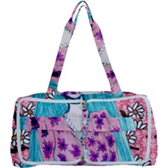 Blue Haired Girl Wall Multi Function Bag by snowwhitegirl