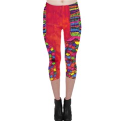 Colorful Leg Warmers Capri Leggings  by snowwhitegirl