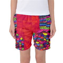 Colorful Leg Warmers Women s Basketball Shorts by snowwhitegirl