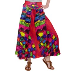 Colorful Leg Warmers Satin Palazzo Pants by snowwhitegirl