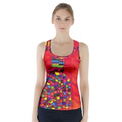 Colorful Leg Warmers Racer Back Sports Top by snowwhitegirl