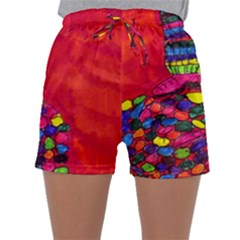 Colorful Leg Warmers Sleepwear Shorts by snowwhitegirl