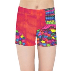 Colorful Leg Warmers Kids  Sports Shorts by snowwhitegirl