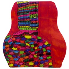 Colorful Leg Warmers Car Seat Velour Cushion  by snowwhitegirl