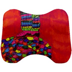 Colorful Leg Warmers Head Support Cushion by snowwhitegirl