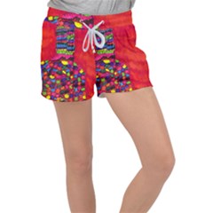 Colorful Leg Warmers Velour Lounge Shorts by snowwhitegirl