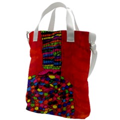 Colorful Leg Warmers Canvas Messenger Bag by snowwhitegirl