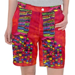 Colorful Leg Warmers Pocket Shorts by snowwhitegirl