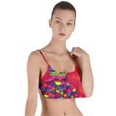 Colorful Leg Warmers Layered Top Bikini Top  by snowwhitegirl