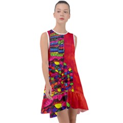 Colorful Leg Warmers Frill Swing Dress by snowwhitegirl