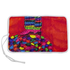 Colorful Leg Warmers Pen Storage Case (l) by snowwhitegirl