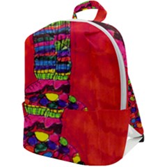 Colorful Leg Warmers Zip Up Backpack by snowwhitegirl