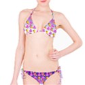 Girl With Hood Cape Heart Lemon Patternpurple Ombre Classic Bikini Set View1