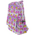 Girl With Hood Cape Heart Lemon Patternpurple Ombre Travelers  Backpack View1