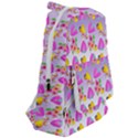 Girl With Hood Cape Heart Lemon Patternpurple Ombre Travelers  Backpack View2