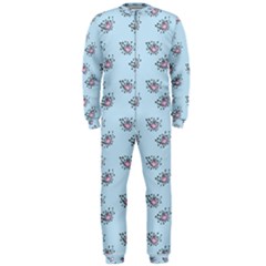 Zodiac Bat Pink Blue Onepiece Jumpsuit (men)  by snowwhitegirl