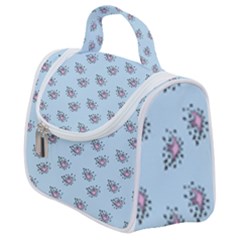 Zodiac Bat Pink Blue Satchel Handbag by snowwhitegirl