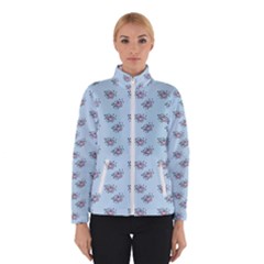 Zodiac Bat Pink Blue Winter Jacket by snowwhitegirl