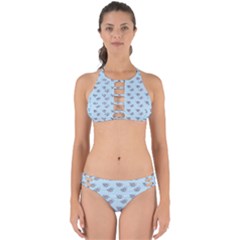 Zodiac Bat Pink Blue Perfectly Cut Out Bikini Set by snowwhitegirl