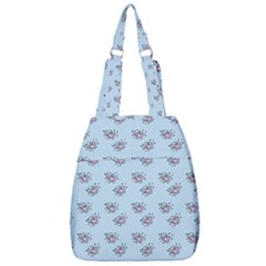 Zodiac Bat Pink Blue Center Zip Backpack by snowwhitegirl