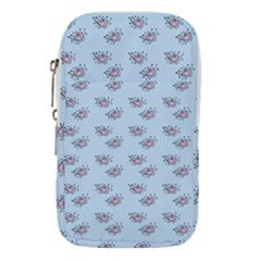 Zodiac Bat Pink Blue Waist Pouch (large) by snowwhitegirl