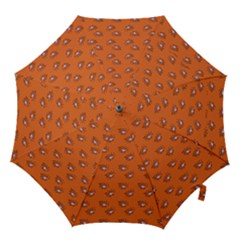 Zodiac Bat Pink Orange Hook Handle Umbrellas (medium) by snowwhitegirl