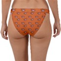 Zodiac Bat Pink Orange Band Bikini Bottom View2