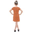 Zodiac Bat Pink Orange Kids  Cross Web Dress View2