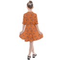 Zodiac Bat Pink Orange Kids  All Frills Chiffon Dress View2