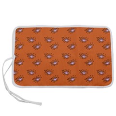 Zodiac Bat Pink Orange Pen Storage Case (s) by snowwhitegirl