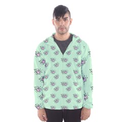 Zodiac Bat Pink Mint Men s Hooded Windbreaker by snowwhitegirl