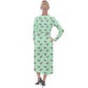 Zodiac Bat Pink Mint Velvet Maxi Wrap Dress View2