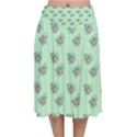 Zodiac Bat Pink Mint Velvet Flared Midi Skirt View1