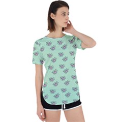 Zodiac Bat Pink Mint Perpetual Short Sleeve T-shirt by snowwhitegirl