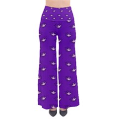 Zodiac Bat Pink Purple So Vintage Palazzo Pants by snowwhitegirl