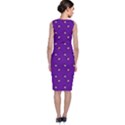 Zodiac Bat Pink Purple Classic Sleeveless Midi Dress View2