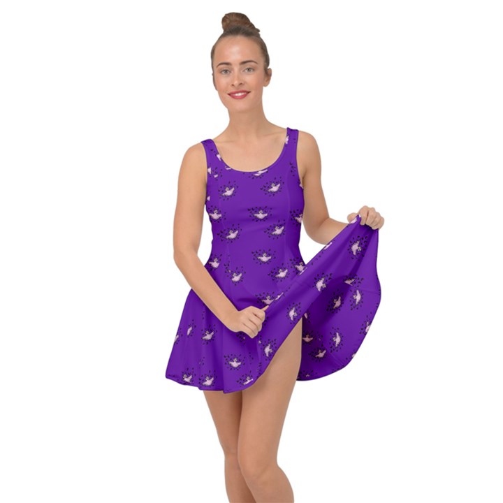 Zodiac Bat Pink Purple Inside Out Casual Dress