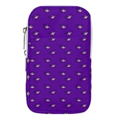 Zodiac Bat Pink Purple Waist Pouch (large) by snowwhitegirl