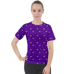 Zodiac Bat Pink Purple Women s Sport Raglan Tee