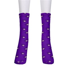 Zodiac Bat Pink Purple Men s Crew Socks by snowwhitegirl