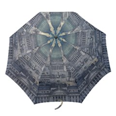 Buenos Aires Argentina Cityscape Aerial View Folding Umbrellas by dflcprintsclothing