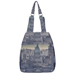 Buenos Aires Argentina Cityscape Aerial View Center Zip Backpack